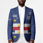 Cape Verde Football Go Champion Custom Blazer Sporty Style