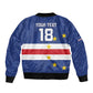 Cape Verde Football Go Champion Custom Bomber Jacket Sporty Style - African Pride
