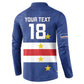 Cape Verde Football Go Champion Custom Button Sweatshirt Sporty Style