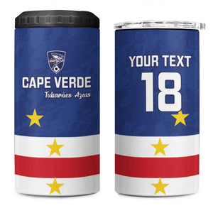 Cape Verde Football Go Champion Custom 4 in 1 Can Cooler Tumbler Sporty Style - African Pride