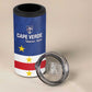 Cape Verde Football Go Champion Custom 4 in 1 Can Cooler Tumbler Sporty Style - African Pride