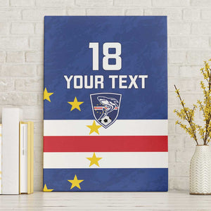 Cape Verde Football Go Champion Custom Canvas Wall Art Sporty Style - African Pride