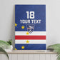 Cape Verde Football Go Champion Custom Canvas Wall Art Sporty Style - African Pride