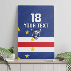 Cape Verde Football Go Champion Custom Canvas Wall Art Sporty Style - African Pride