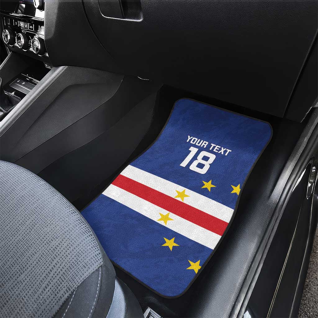 Cape Verde Football Go Champion Custom Car Mats Sporty Style - African Pride