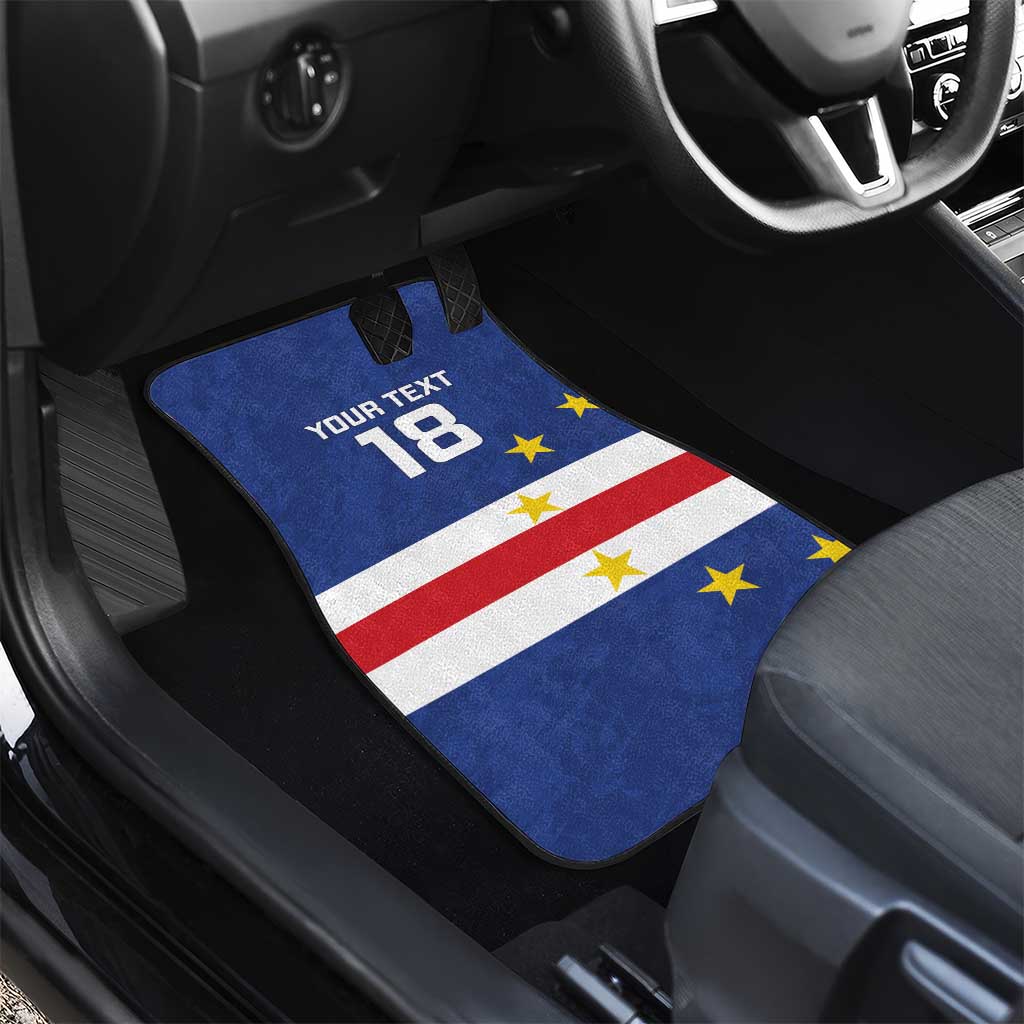 Cape Verde Football Go Champion Custom Car Mats Sporty Style - African Pride