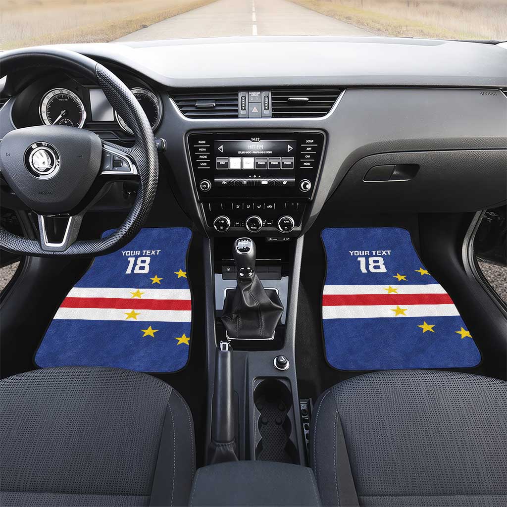 Cape Verde Football Go Champion Custom Car Mats Sporty Style - African Pride