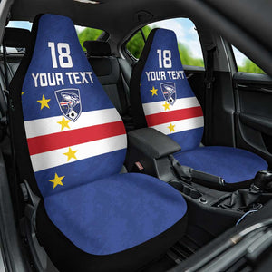 Cape Verde Football Go Champion Custom Car Seat Cover Sporty Style - African Pride