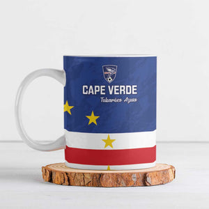 Cape Verde Football Go Champion Custom Ceramic Mug Sporty Style