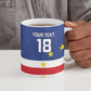 Cape Verde Football Go Champion Custom Ceramic Mug Sporty Style