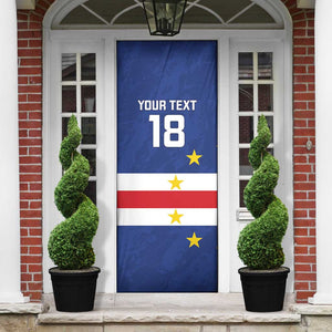 Cape Verde Football Go Champion Custom Door Cover Sporty Style