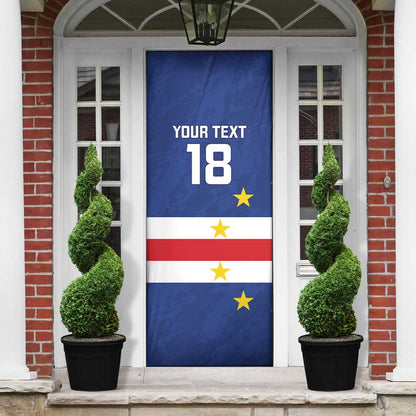 Cape Verde Football Go Champion Custom Door Cover Sporty Style