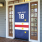Cape Verde Football Go Champion Custom Door Cover Sporty Style