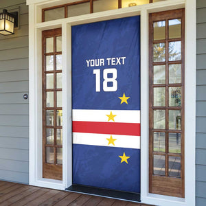 Cape Verde Football Go Champion Custom Door Cover Sporty Style