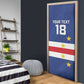 Cape Verde Football Go Champion Custom Door Cover Sporty Style
