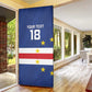 Cape Verde Football Go Champion Custom Door Cover Sporty Style