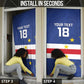 Cape Verde Football Go Champion Custom Door Cover Sporty Style