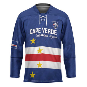 Cape Verde Football Go Champion Custom Hockey Jersey Sporty Style