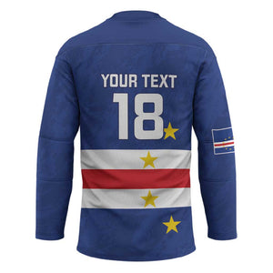 Cape Verde Football Go Champion Custom Hockey Jersey Sporty Style