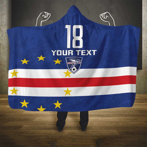 Cape Verde Football Go Champion Custom Hooded Blanket Sporty Style - African Pride