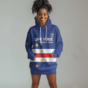Cape Verde Football Go Champion Custom Hoodie Dress Sporty Style - African Pride