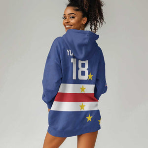 Cape Verde Football Go Champion Custom Hoodie Dress Sporty Style - African Pride