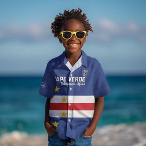 Cape Verde Football Go Champion Custom Kid Hawaiian Shirt Sporty Style - African Pride