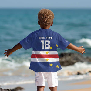 Cape Verde Football Go Champion Custom Kid Hawaiian Shirt Sporty Style - African Pride