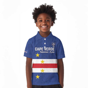 Cape Verde Football Go Champion Custom Kid Polo Shirt Sporty Style - African Pride