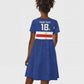 Cape Verde Football Go Champion Custom Kid Short Sleeve Dress Sporty Style - African Pride