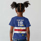 Cape Verde Football Go Champion Custom Kid T shirt Sporty Style - African Pride