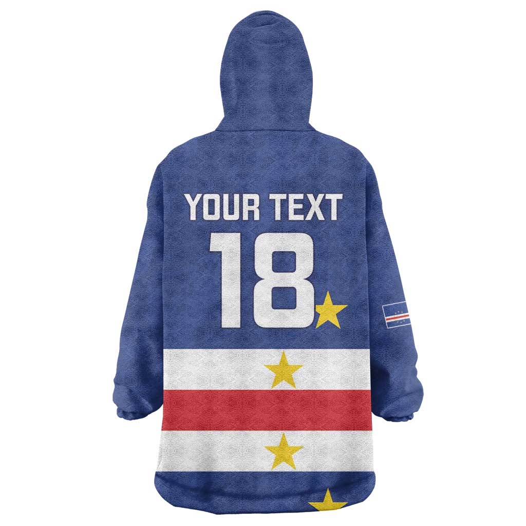 Cape Verde Football Go Champion Custom Kid Wearable Blanket Hoodie Sporty Style - African Pride