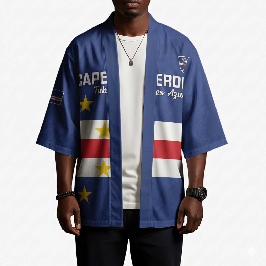 Cape Verde Football Go Champion Custom Kimono Sporty Style