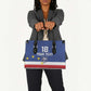 Cape Verde Football Go Champion Custom Leather Bag Sporty Style
