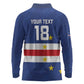 Cape Verde Football Go Champion Custom Long Sleeve Polo Shirt Sporty Style - African Pride