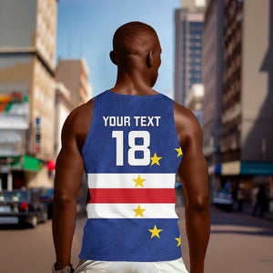 Cape Verde Football Go Champion Custom Men Tank Top Sporty Style - African Pride