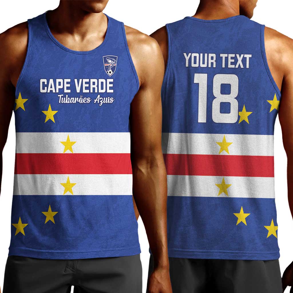 Cape Verde Football Go Champion Custom Men Tank Top Sporty Style - African Pride