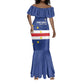 Cape Verde Football Go Champion Custom Mermaid Dress Sporty Style - African Pride