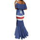 Cape Verde Football Go Champion Custom Mermaid Dress Sporty Style - African Pride