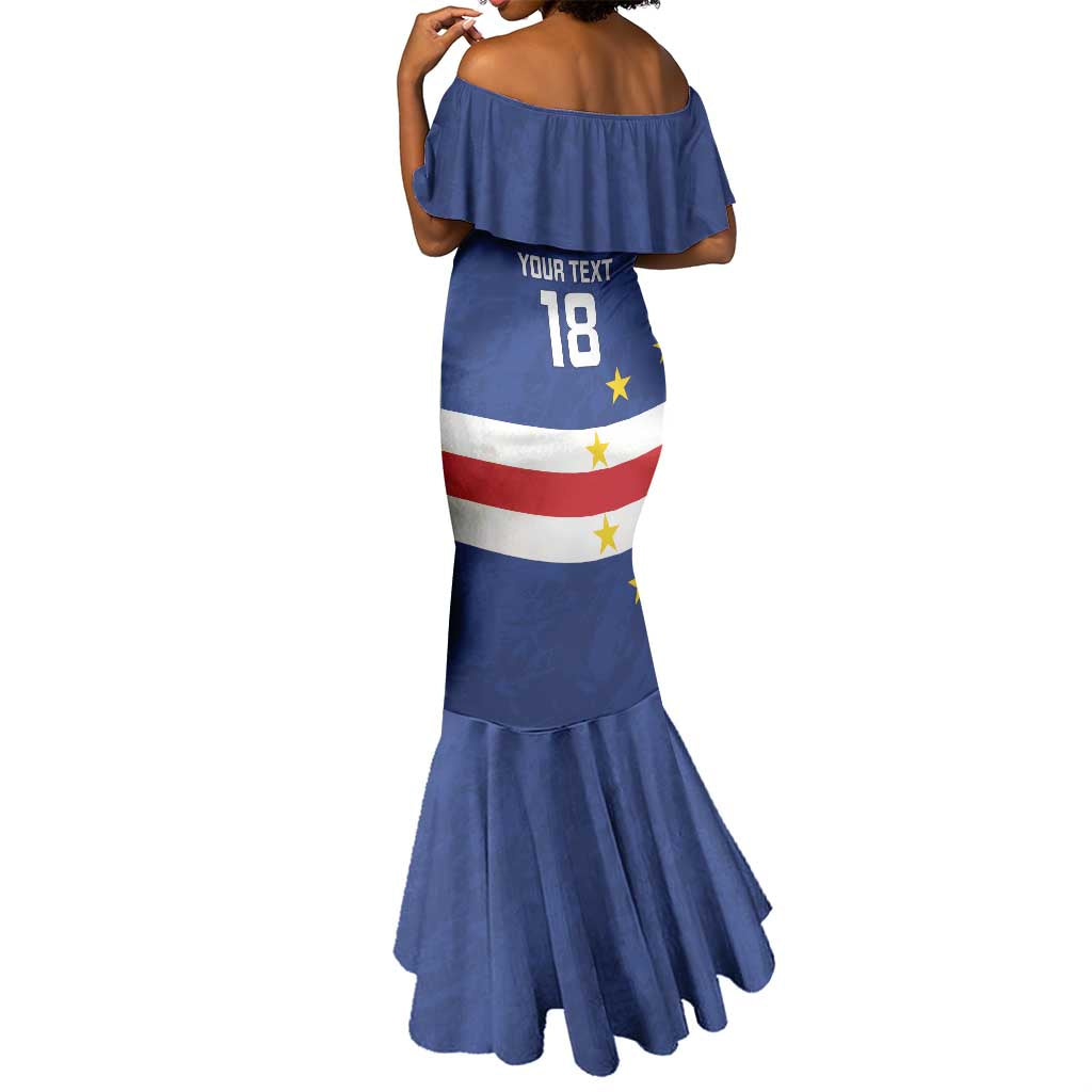 Cape Verde Football Go Champion Custom Mermaid Dress Sporty Style - African Pride