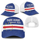 Cape Verde Football Go Champion Mesh Trucker Cap Sporty Style - African Pride