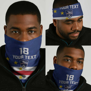 Cape Verde Football Go Champion Custom Neck Gaiter Sporty Style - African Pride