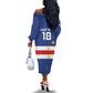Cape Verde Football Go Champion Custom Off The Shoulder Long Sleeve Dress Sporty Style - African Pride