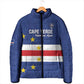 Cape Verde Football Go Champion Custom Padded Jacket Sporty Style