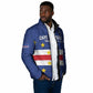 Cape Verde Football Go Champion Custom Padded Jacket Sporty Style