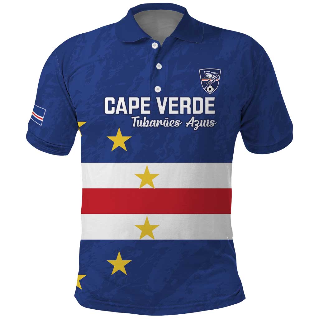 Cape Verde Football Go Champion Custom Polo Shirt Sporty Style - African Pride