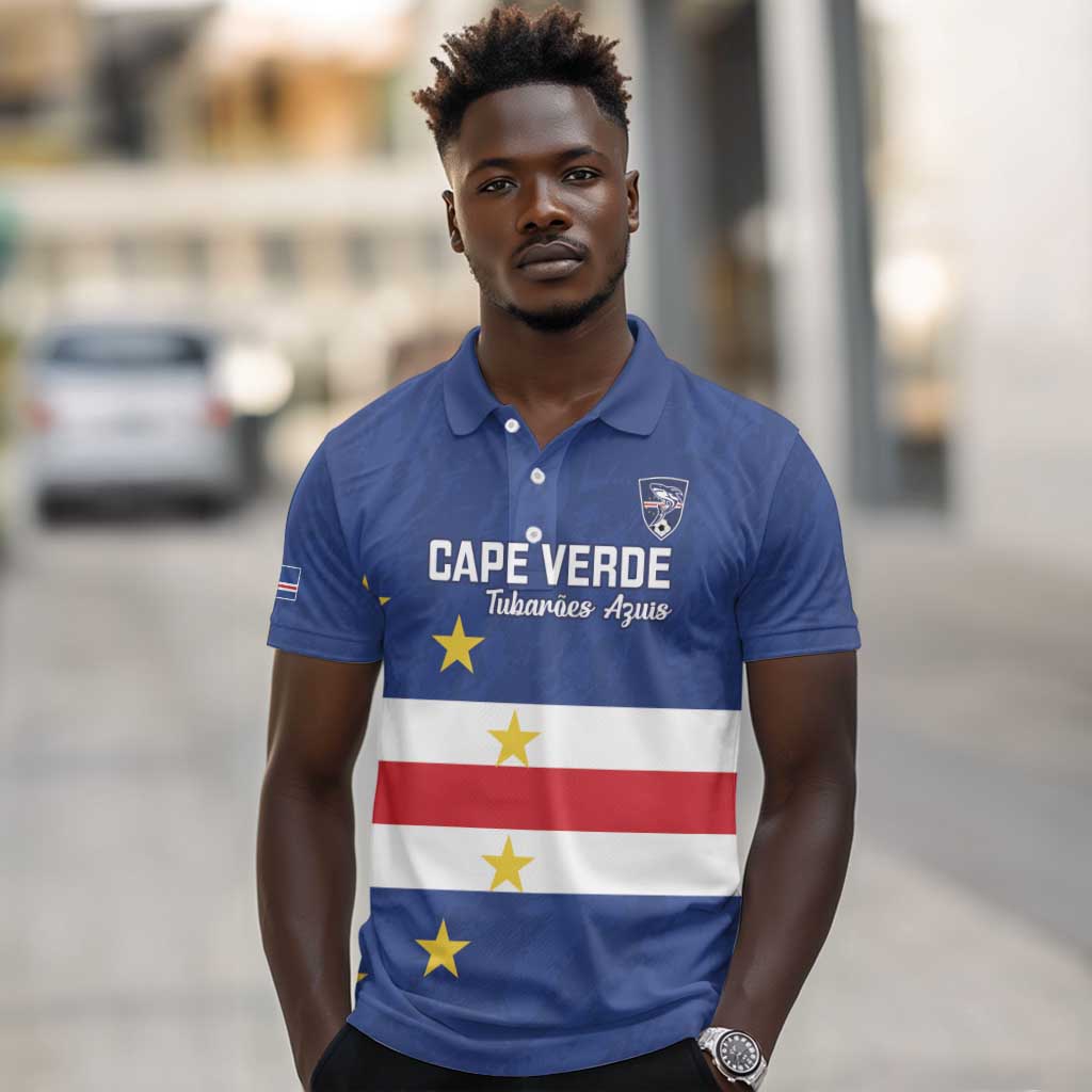 Cape Verde Football Go Champion Custom Polo Shirt Sporty Style - African Pride