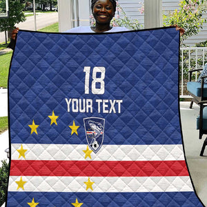 Cape Verde Football Go Champion Custom Quilt Sporty Style - African Pride