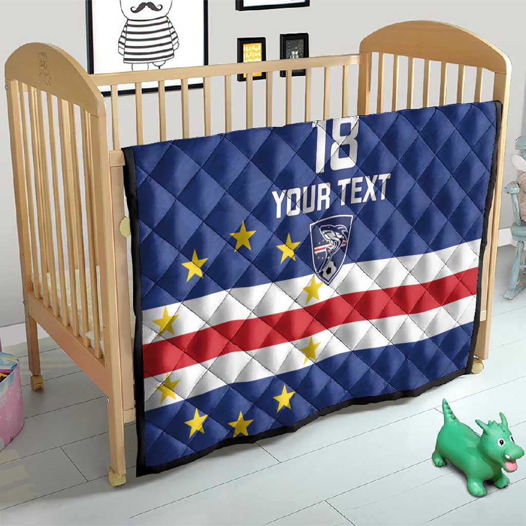 Cape Verde Football Go Champion Custom Quilt Sporty Style - African Pride