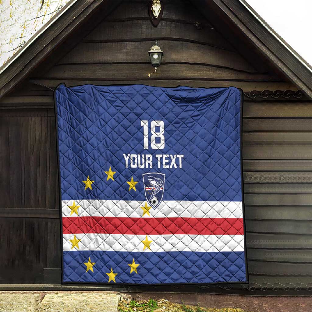 Cape Verde Football Go Champion Custom Quilt Sporty Style - African Pride